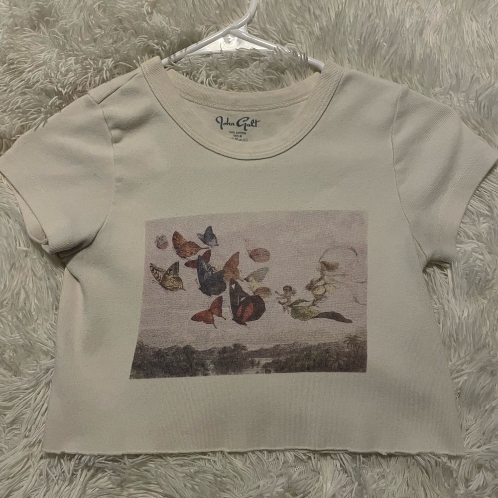 Brandy Melville Cropped Graphic Tee
